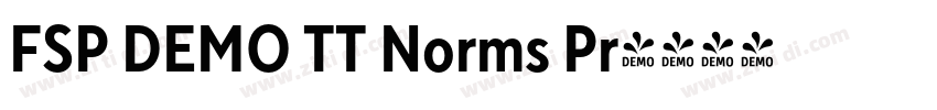 FSP DEMO TT Norms Pr字体转换